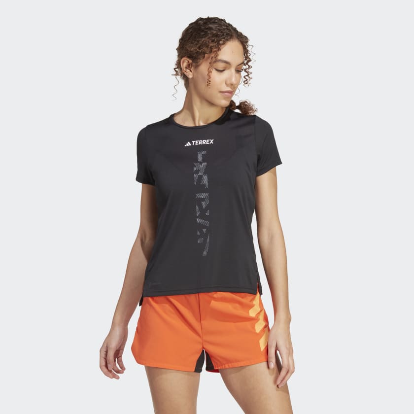 uniek Verstrikking merk op adidas TERREX Agravic Trail Running Tee - Black | Women's Trail Running |  adidas US