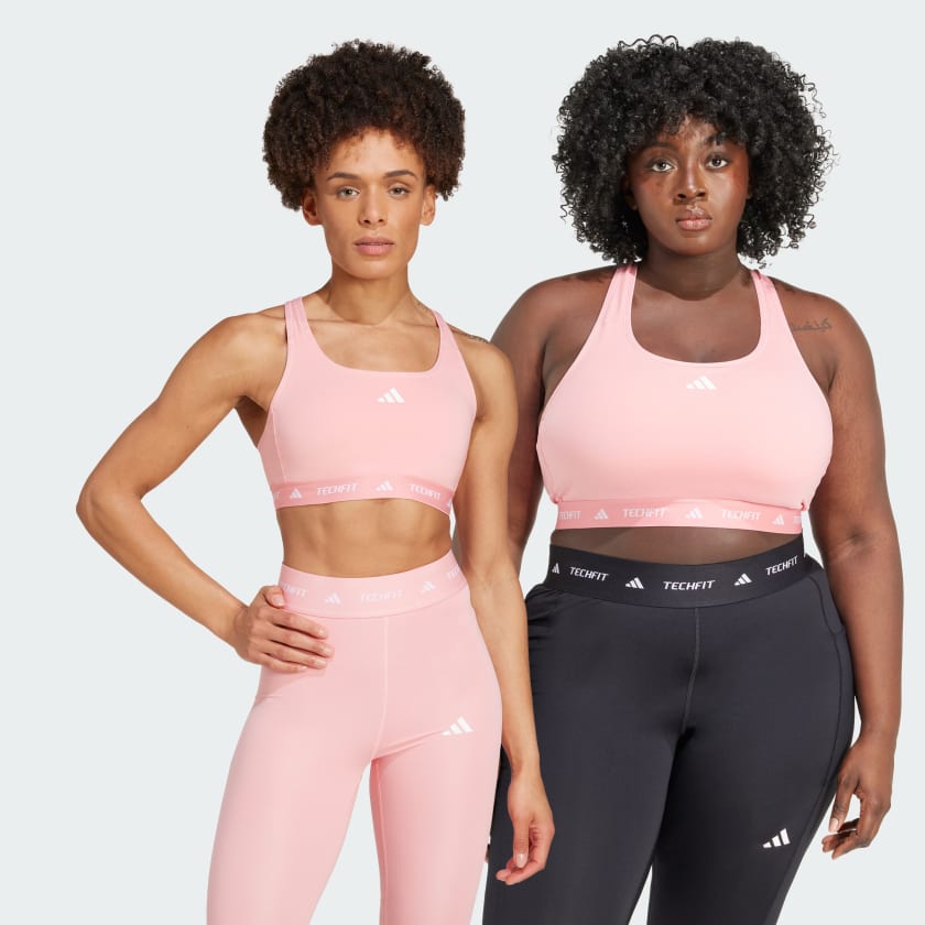 Pink workout bra shop