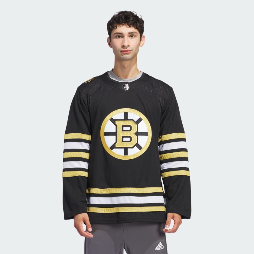 adidas Bruins Anniversary Home Jersey - Black | Men's Hockey | adidas US