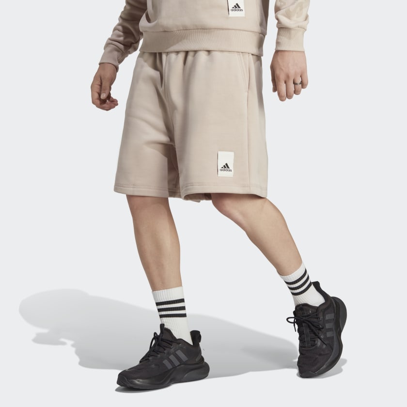 adidas Lounge Fleece Shorts - Brown | adidas Canada