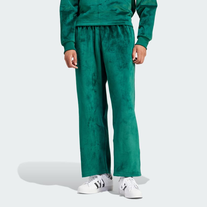 adidas Premium Essentials+ Velour Pants - Green | Men's Lifestyle | adidas  US