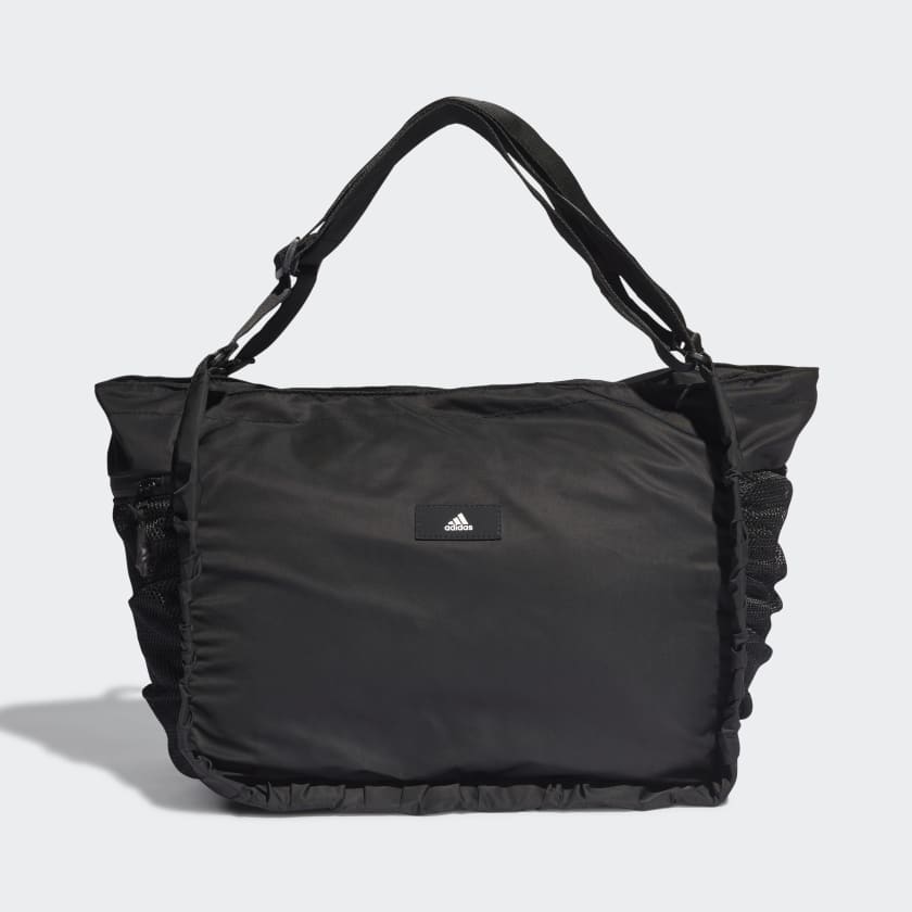 Black Polyester Adidas Training Id Tote Women Bag