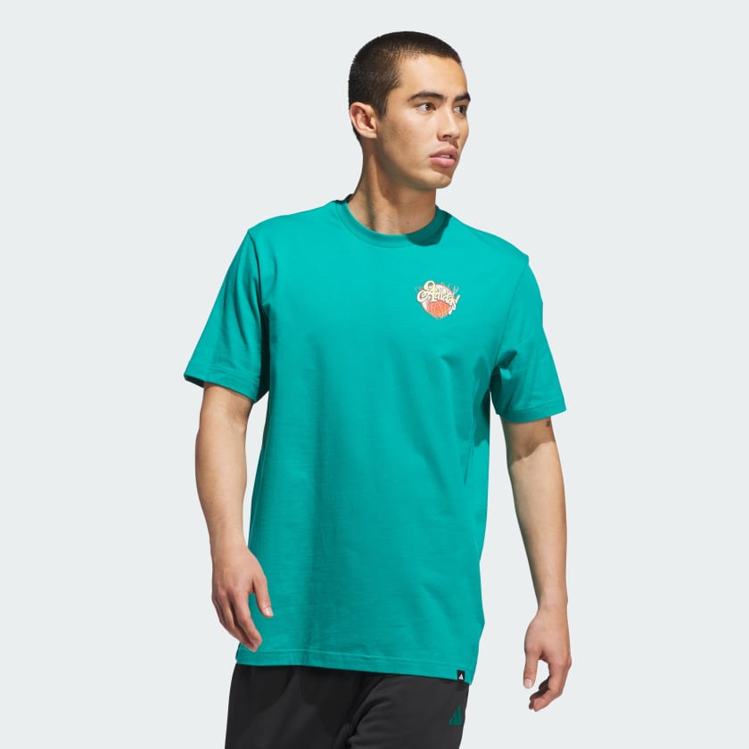 adidas Nothing But Net Graphic Tee - Green | Free Shipping
