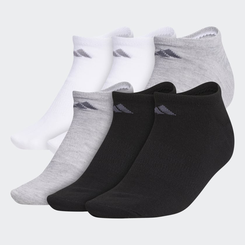 adidas Superlite No-Show Socks 6 Pairs XL - Multicolor | Women's ...