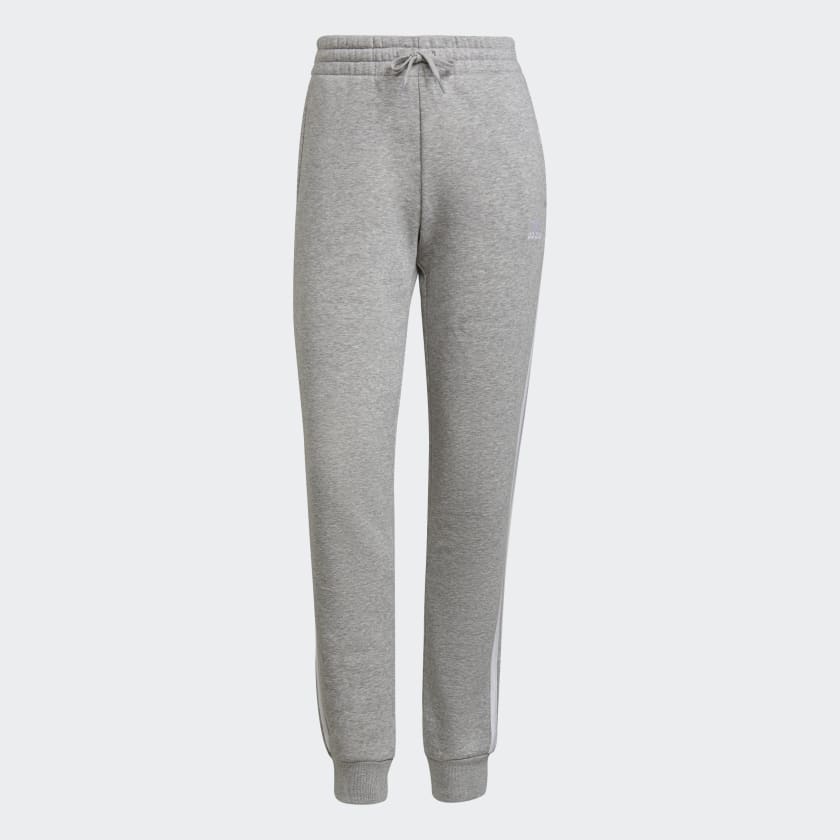 adidas Essentials Fleece 3-Stripes Pants - Grey