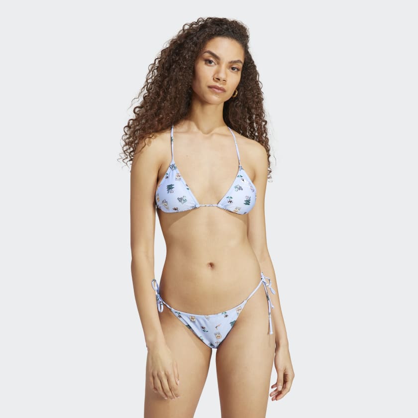 Coney Island Cool Allover Print Bikini - Blue | Women's Swim adidas US