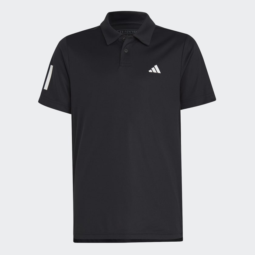 Polera con Cuello Club de Tenis 3 Tiras Negro adidas adidas Chile