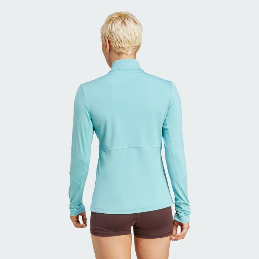 Maglia da allenamento Hyperglam Quarter Zip Turchese IX3228 23 hover model