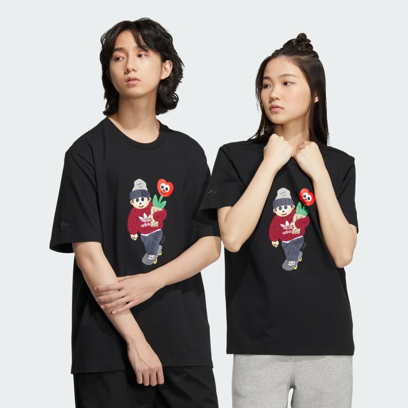 Adidas couple t shirt on sale