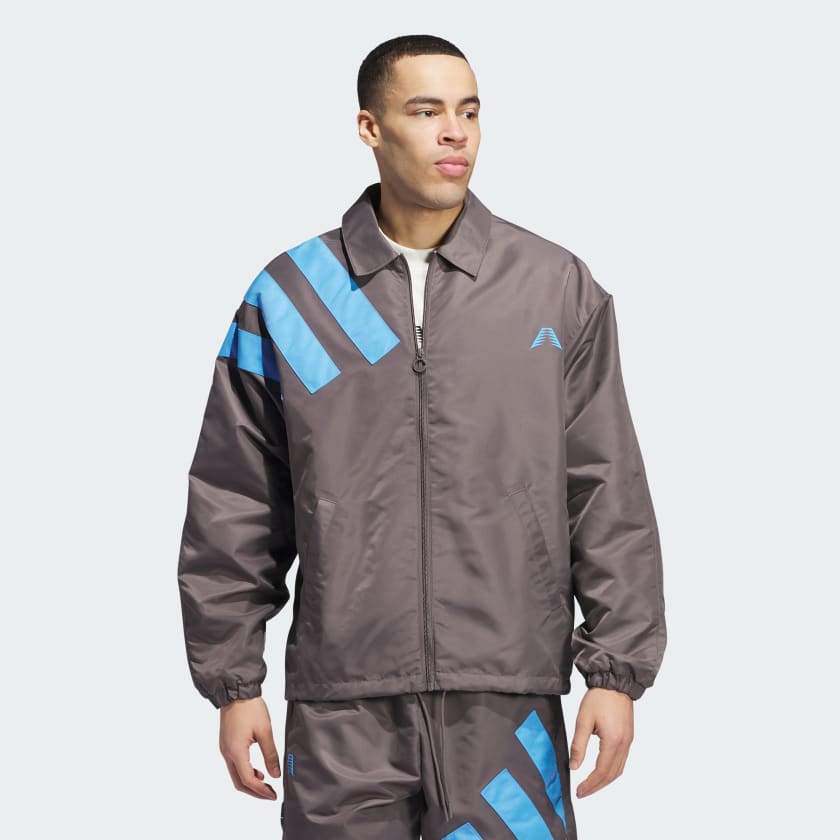 adidas Anthony Edwards 1 Coach Jacket Brown Free Shipping with adiClub adidas US
