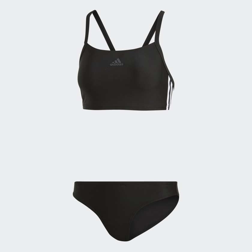 Blive kold ret tæerne Sort 3-Stripes bikini til kvinder | adidas Danmark