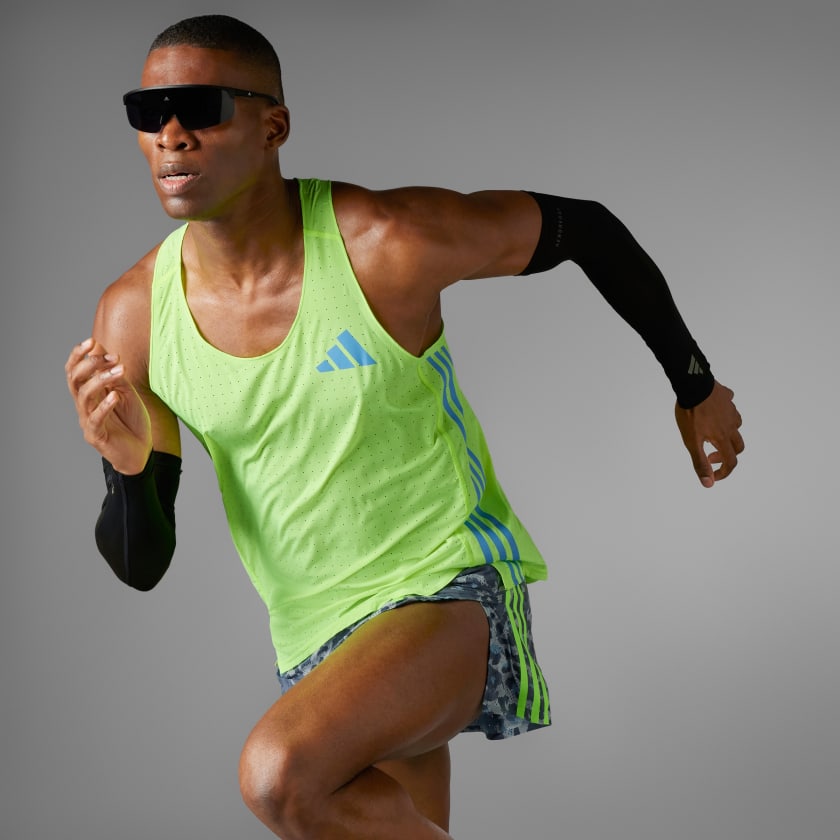 【日本製】 adidas Adizero Road to Records Singlet - Green | Free 陸上用シャツ