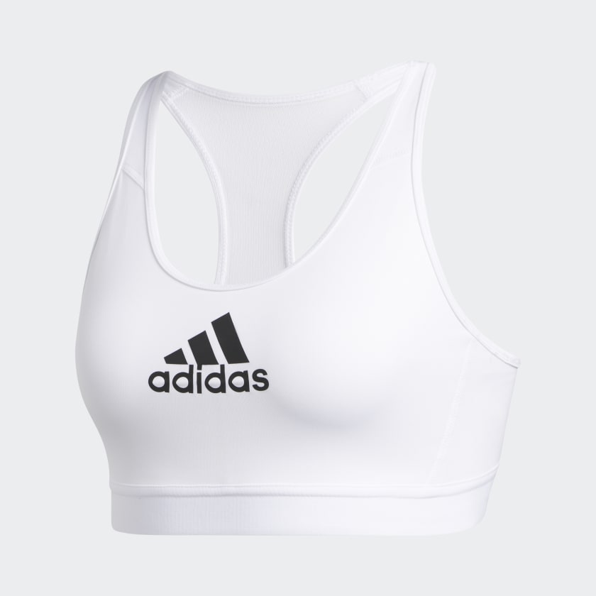 adidas Women's Don't Rest Alphaskin Support Sports Bra (Size M in White)