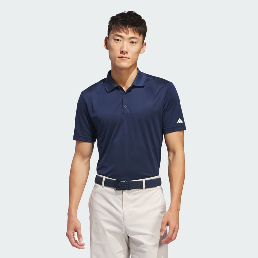 adidas Men's Golf Core adidas Performance Primegreen Polo Shirt - Blue ...