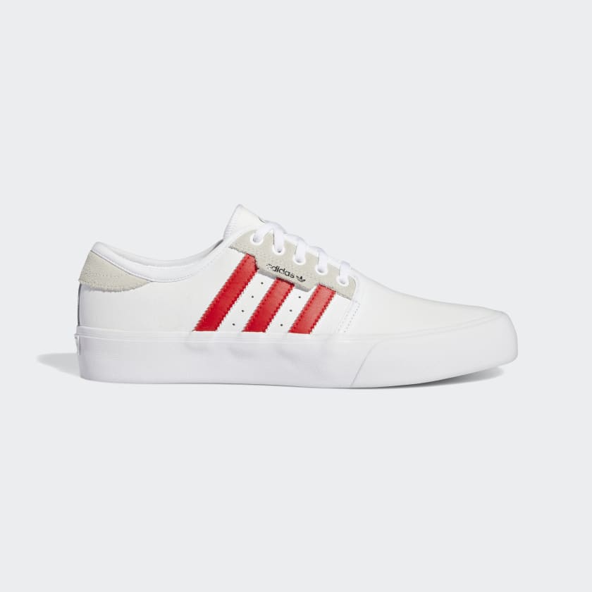 Adidas seeley white leather top