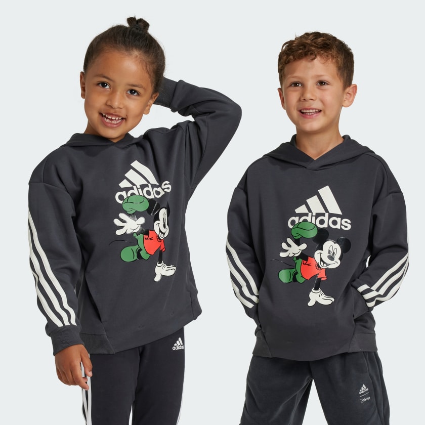 Adidas Sudadera Disney Mickey Mouse Carbon Nino Lifestyle 9 10 Anos