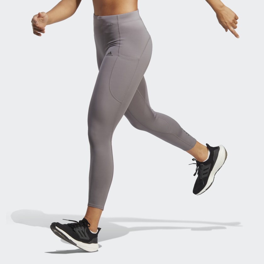 adidas FastImpact Running 7/8 Leggings - Grey, Women's Running