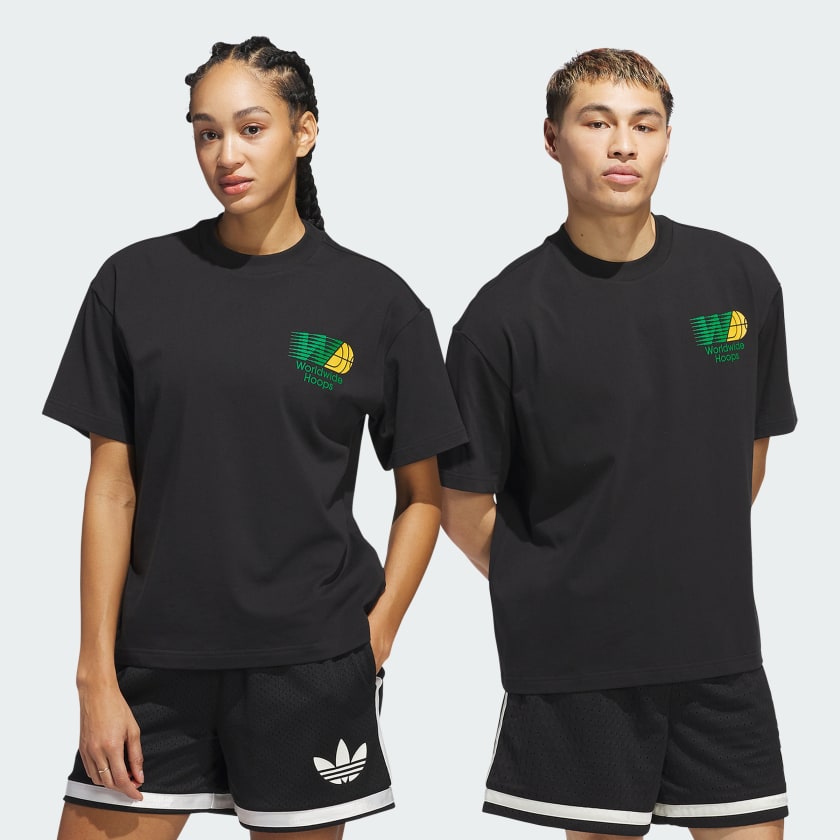 adidas☆Originals ワールドワイド 半袖 Tシャツ アディダス ワールドワイド フープス ファウンデーション半袖T