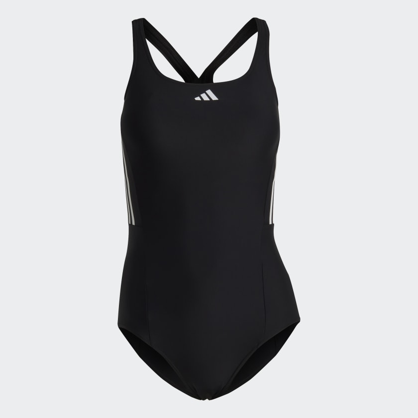 adidas Padded Mid Stripes Swimsuit Black adidas Turkiye