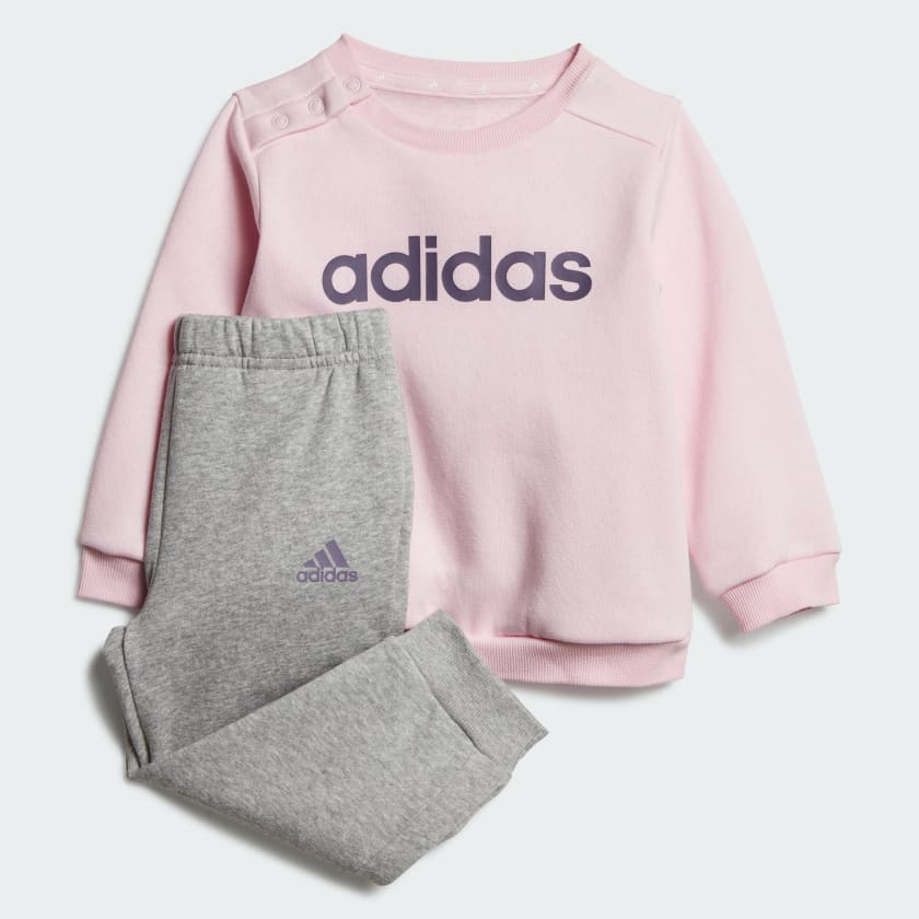 adidas Essentials Lineage Jogger Set Pink adidas UK