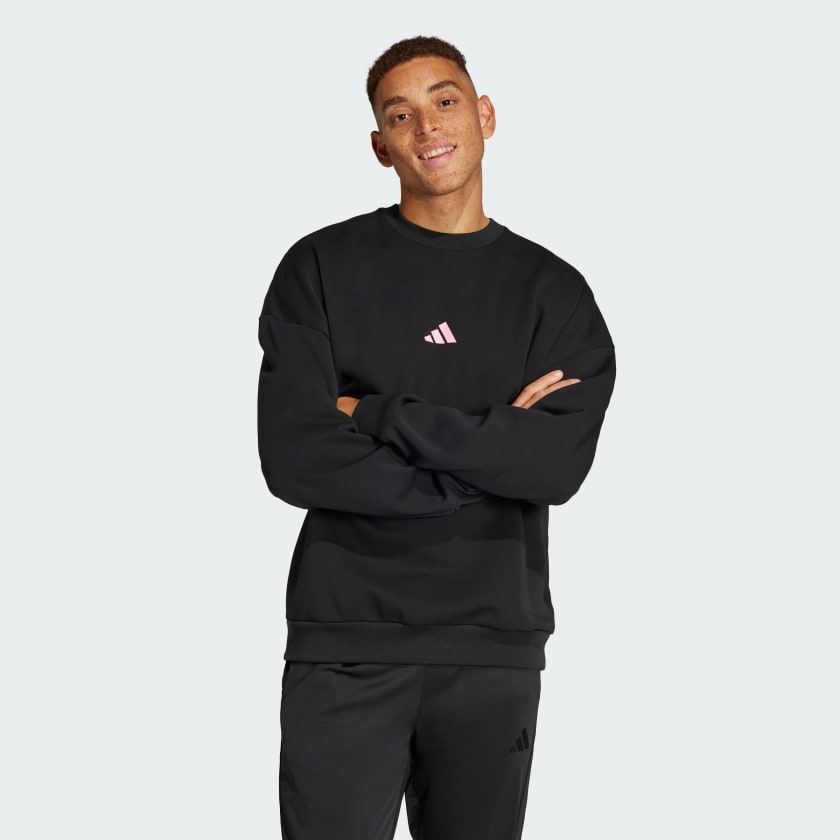 Sudadera cuello redondo adidas discount