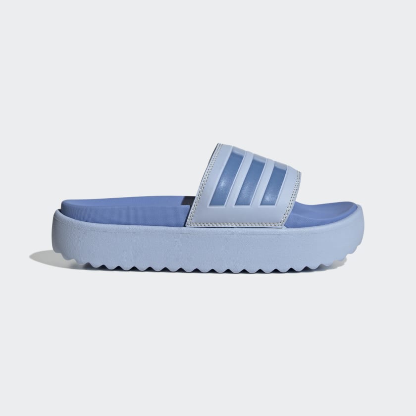 adidas Adilette Platform Slides - Blue | adidas UK