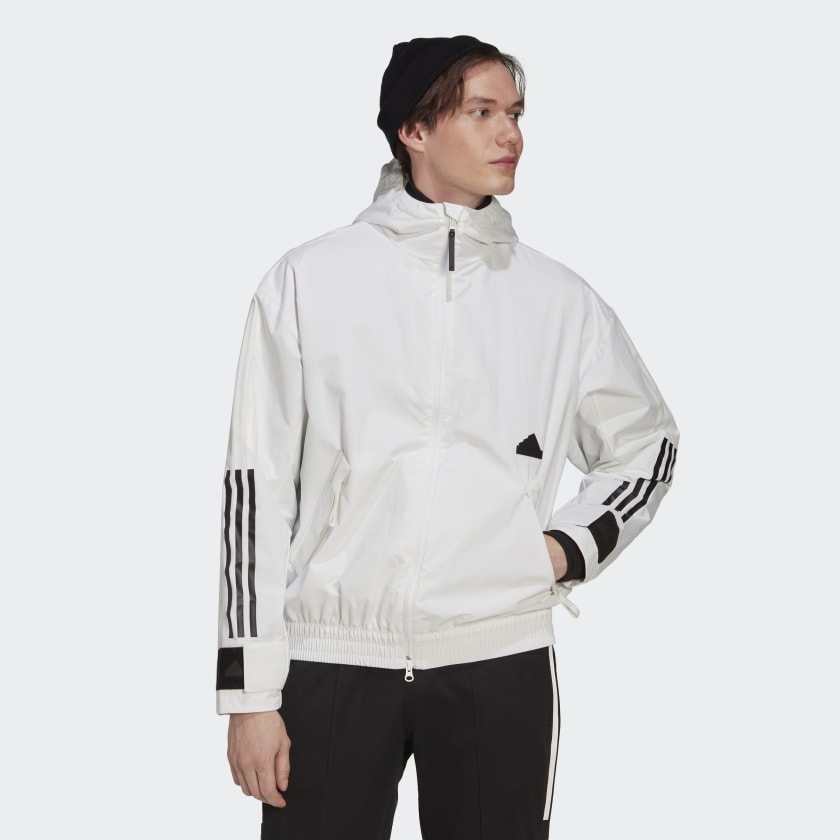 adidas 3-Stripes Storm Jacket - White | adidas Deutschland