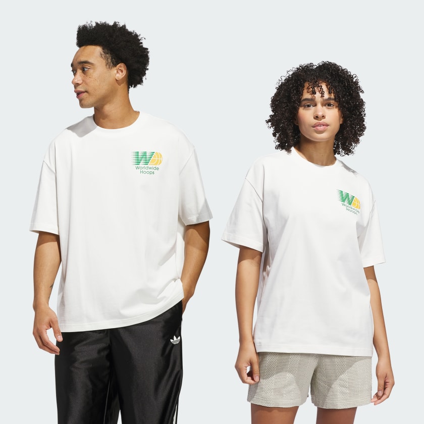 Tシャツ・カットソー adidas Basketball Long Sleeve Tee Cloud White JE3766 All products - adidas Basketball Long Sleeve Tee - White