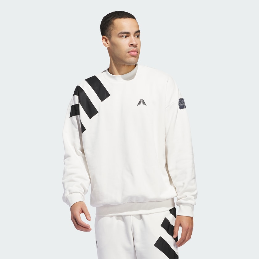 White adidas crew sweatshirt new arrivals