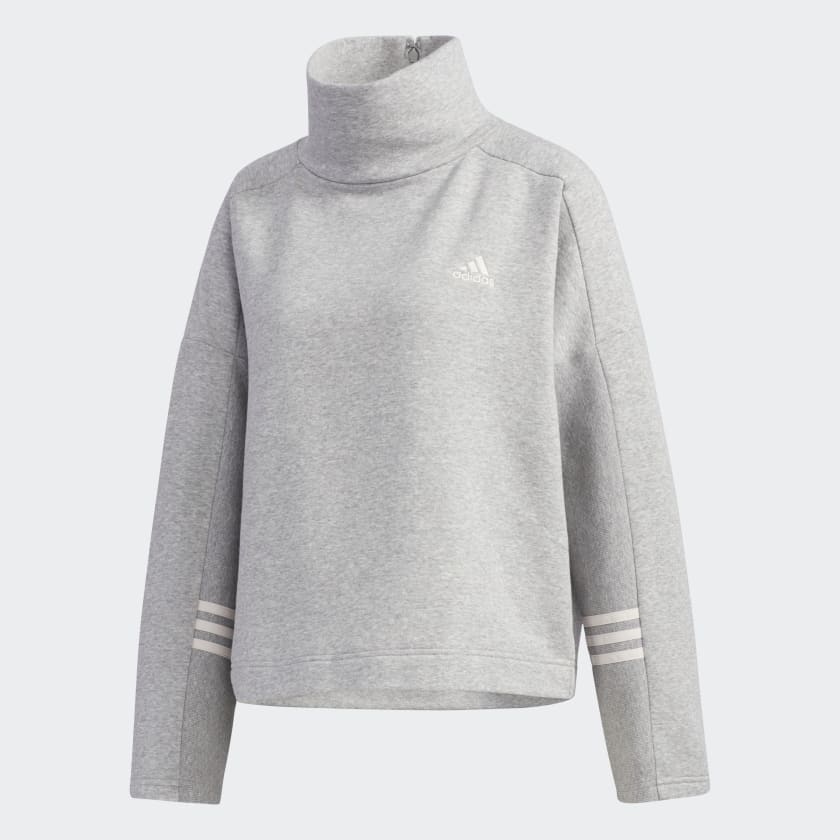 Adidas essentials comfort sales mock neck sweatshir