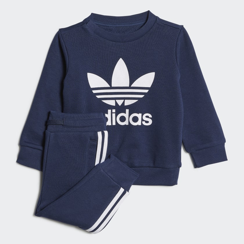 adidas Crew Sweatshirt Set - Blue | adidas UK