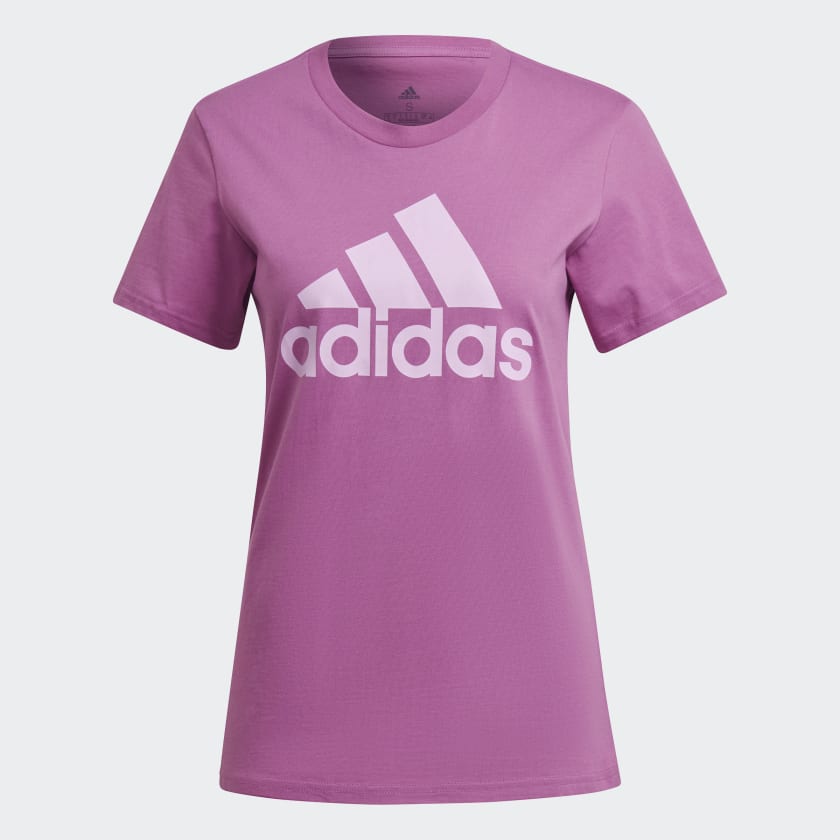 adidas Essentials Logo T Shirt Purple adidas UK