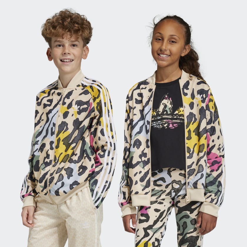 adidas Animal Print Track Jacket - Beige | Kids' Lifestyle | adidas US