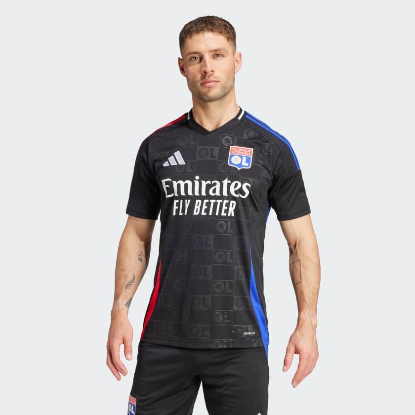 adidas Olympique Lyonnais 24 25 Away Jersey Black adidas UK