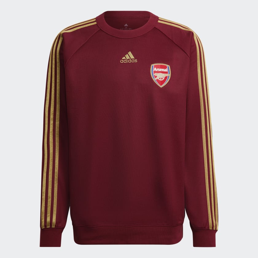 adidas Arsenal Teamgeist Crew Sweatshirt Burgundy adidas New Zealand