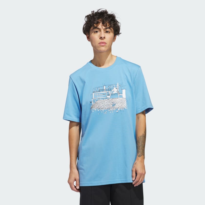 【adidas】ヘンリージョーンズTシャツ adidas Henry Jones Logo LS Tee White｜ANCHOR SKATE SHOP