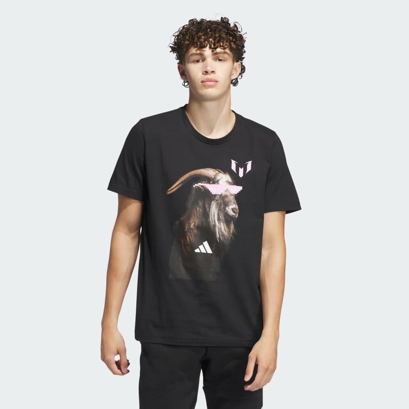 adidas Messi GOAT Tee Black Free Shipping with adiClub adidas Canada