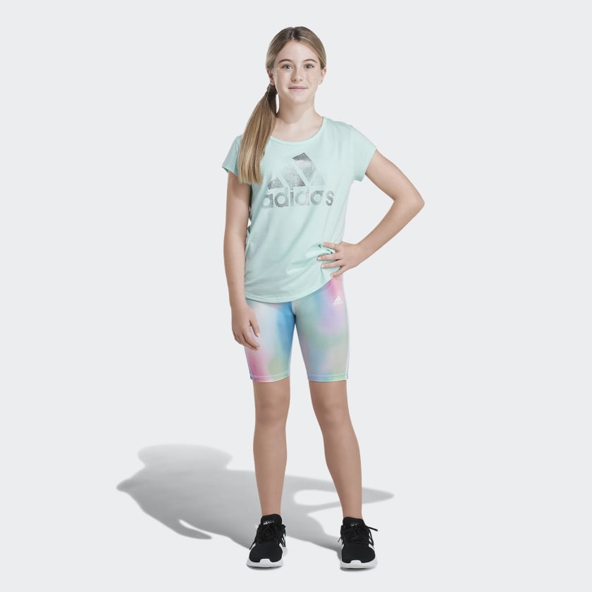 🩳 adidas All Over Print Bike Short 22 - Turquoise | Kids' Training ...
