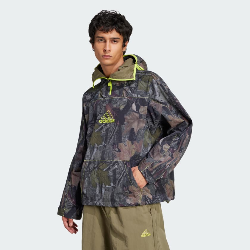 Adidas Camo Jacket Q1 Olive Strata Xs Mens Originals Jackets