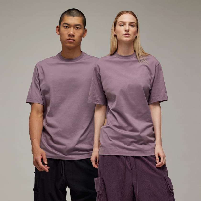 adidas Y-3 Relaxed Short Sleeve Tee - Purple | adidas Thailand