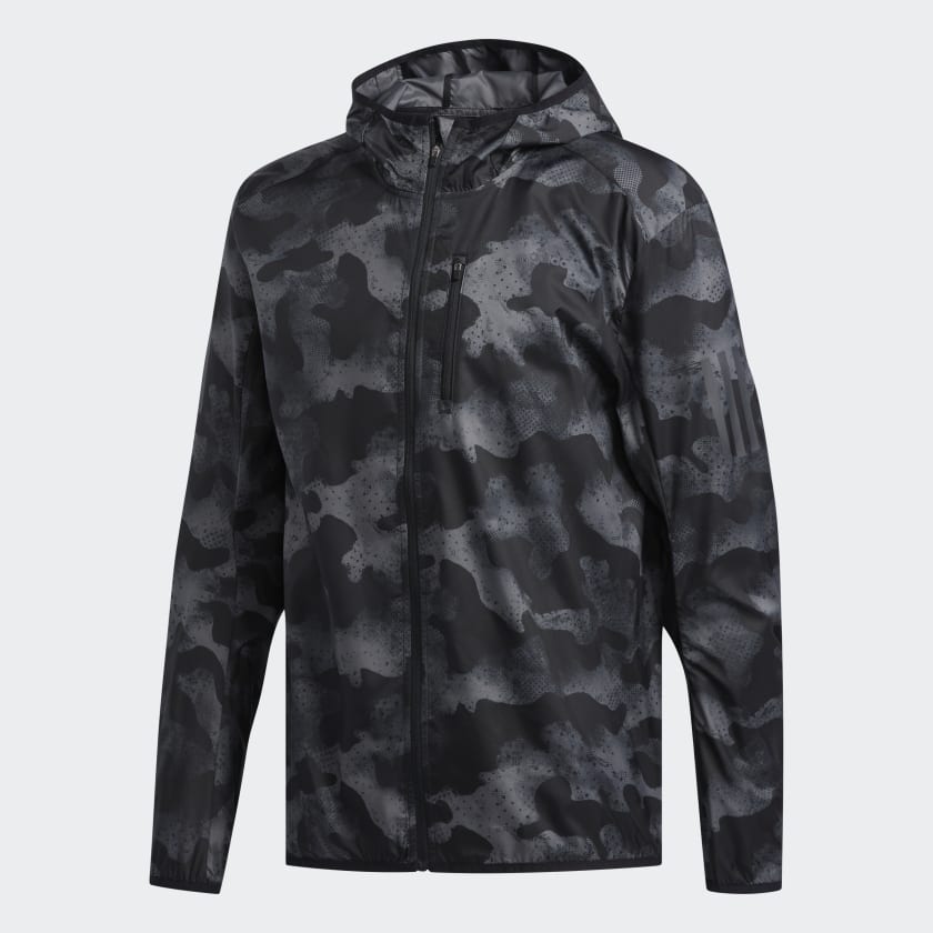 adidas Own the Run Camouflage Jacket Grey adidas Thailand