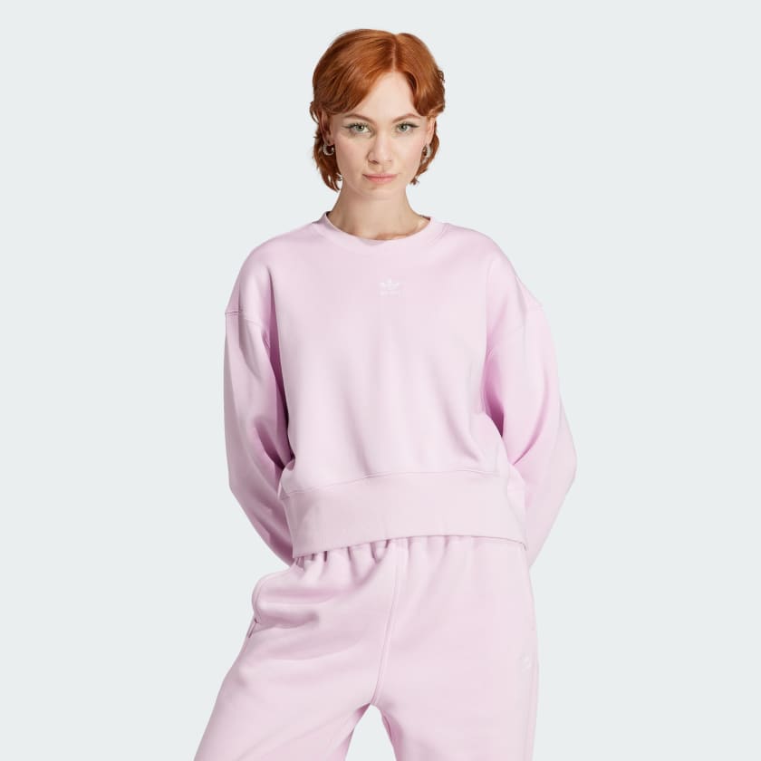 adidas Adicolor Essentials Crew Sweatshirt Pink | Women's Lifestyle | adidas