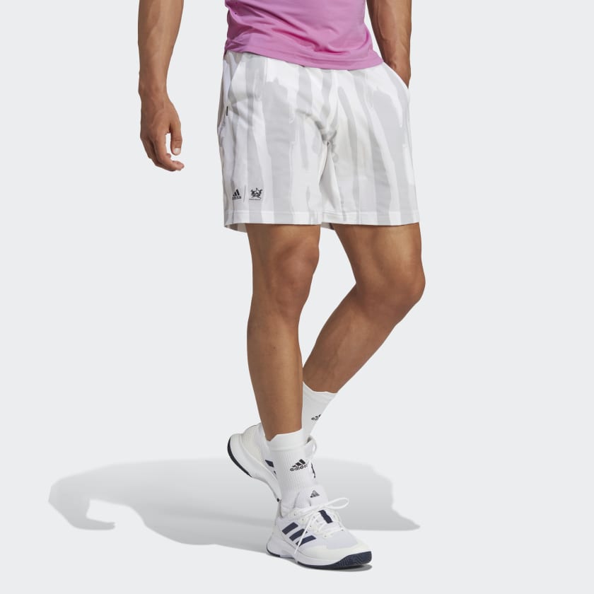 Kilometers verder begrijpen adidas Tennis New York Graphic Shorts - White | Men's Tennis | adidas US