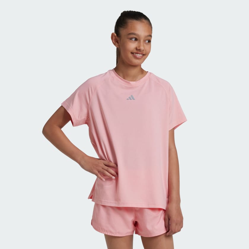 Adidas Tee Kids Kids Semi Pink Spark Core White Reflective Silver XL