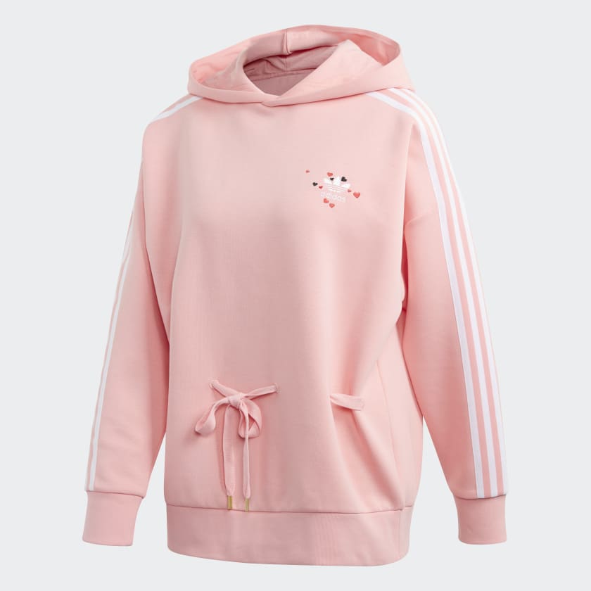Baby pink adidas hoodie hotsell
