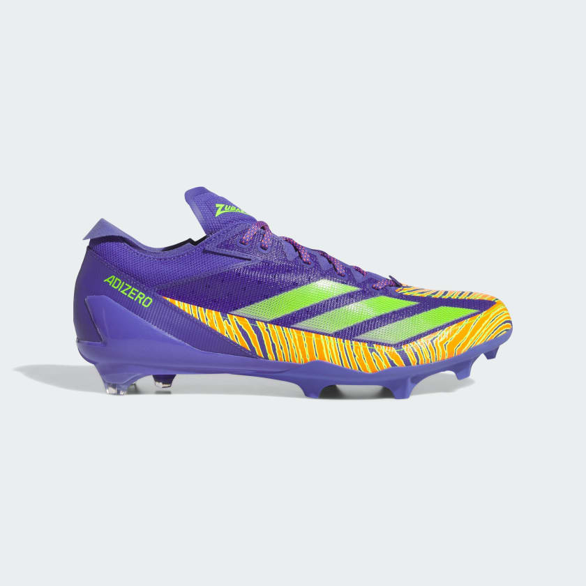 Adidas Adizero Electric Zubaz Football Cleats Purple 7.5 Mens Football Shoes
