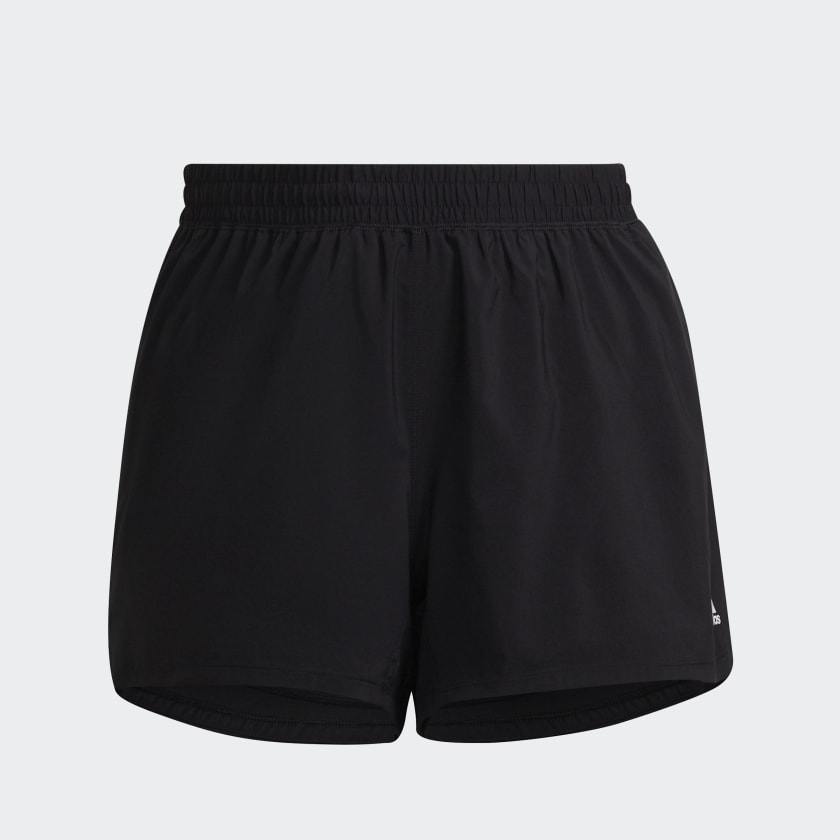 adidas Pacer 3-Stripes Woven Shorts (Plus Size) - Black