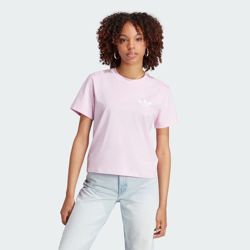 adidas Multiple Logo Tee Pink adidas Finland
