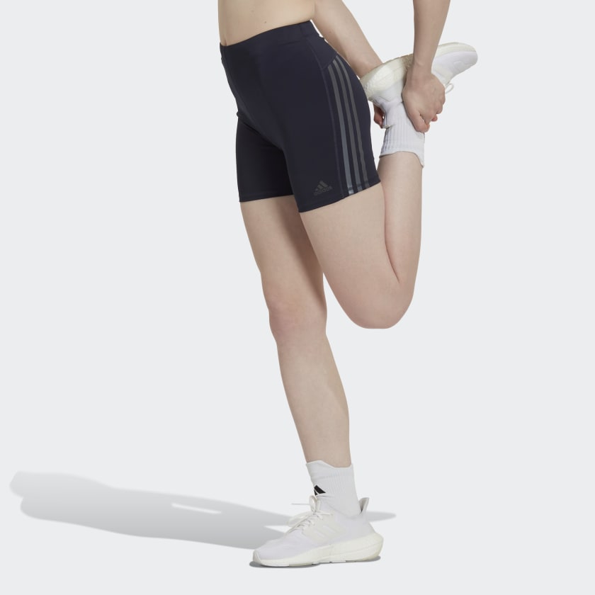 adidas Run Icons Short Leggings - Blue, Women's Running