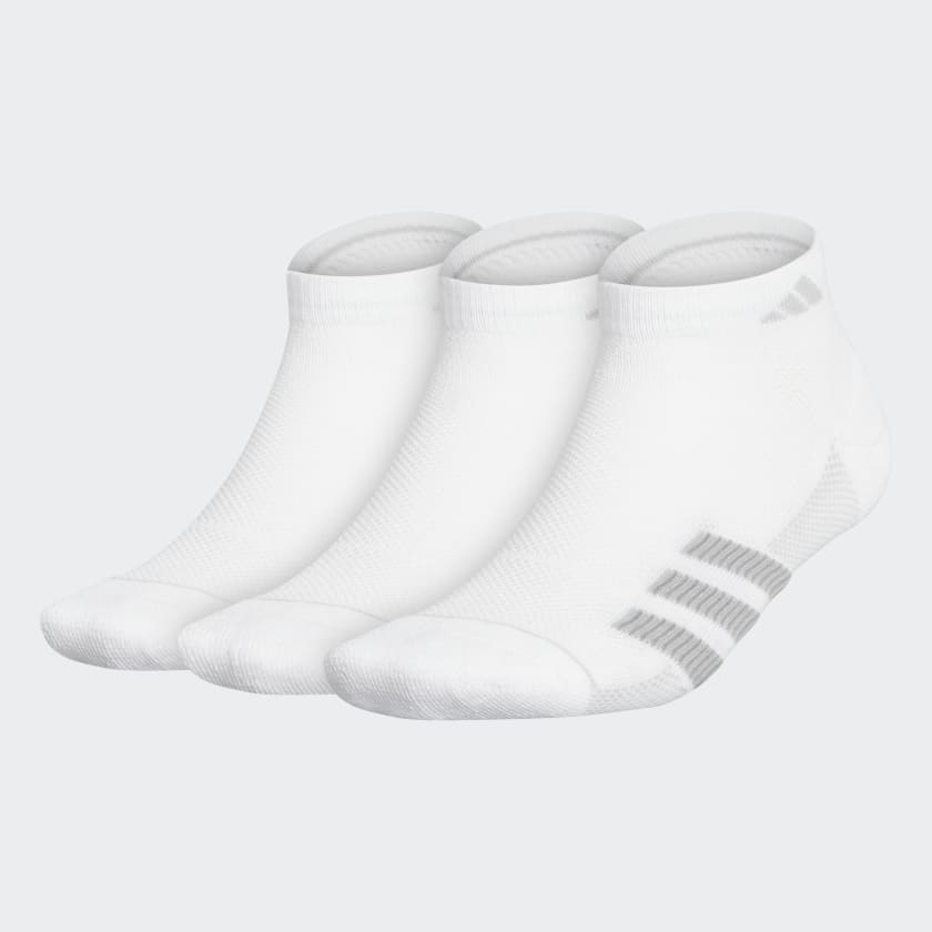 adidas Superlite Stripe LowCut Socks 3 Pairs White Free Shipping